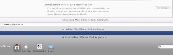 Apple lanza la actualización Mail OS X Mavericks 1.0