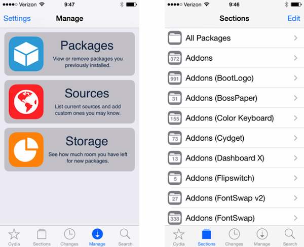 Cydia app para iPhone y iPad con Jailbreak iOS 7 o iOS 6 se actualiza