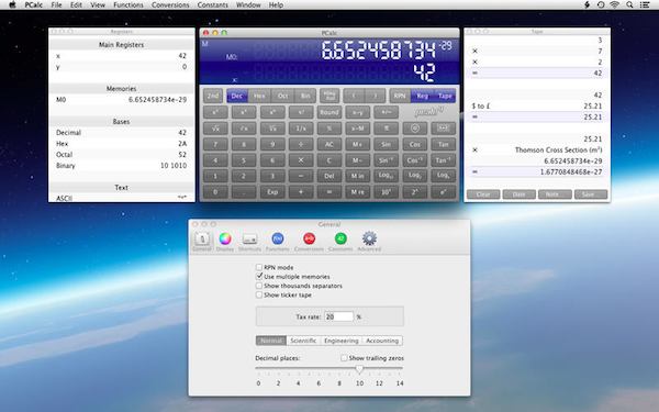 PCalc 4.0 actualizado en Mac App Store