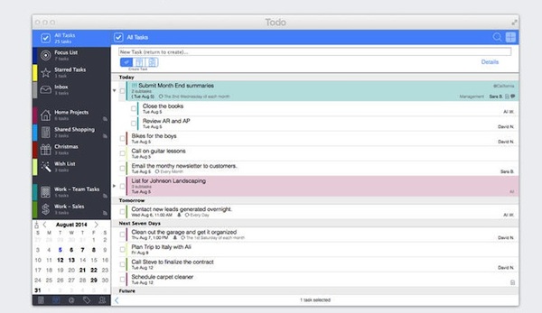 Todo for Mac se actualiza con diseño de la app de iOS 8