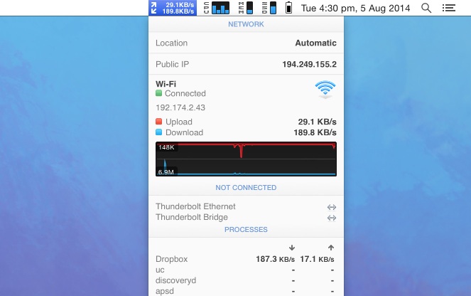 iStat Menus 5 para OS X 10.10 Yosemite