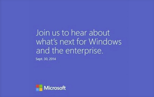 Microsoft convoca a la prensa el 30 de Septiembre para Windows 9