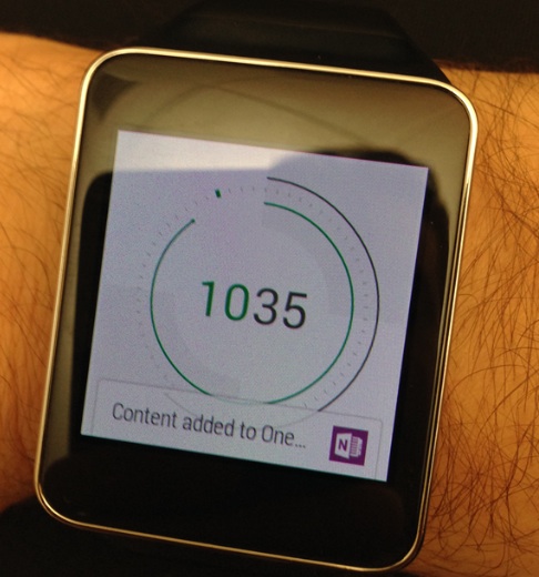 Microsoft OneNote para Android Wear y una actualización para iOS 8